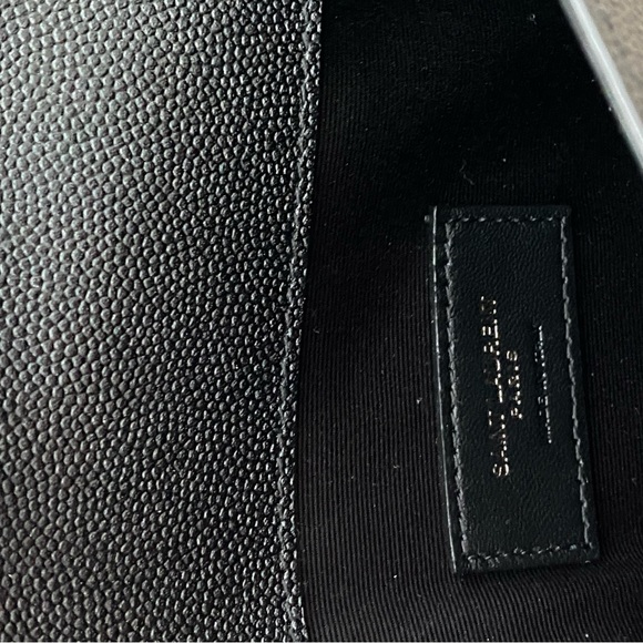 Saint Laurent NIB Medium Uptown Pebbled Leather pouch - Picture 6 of 14